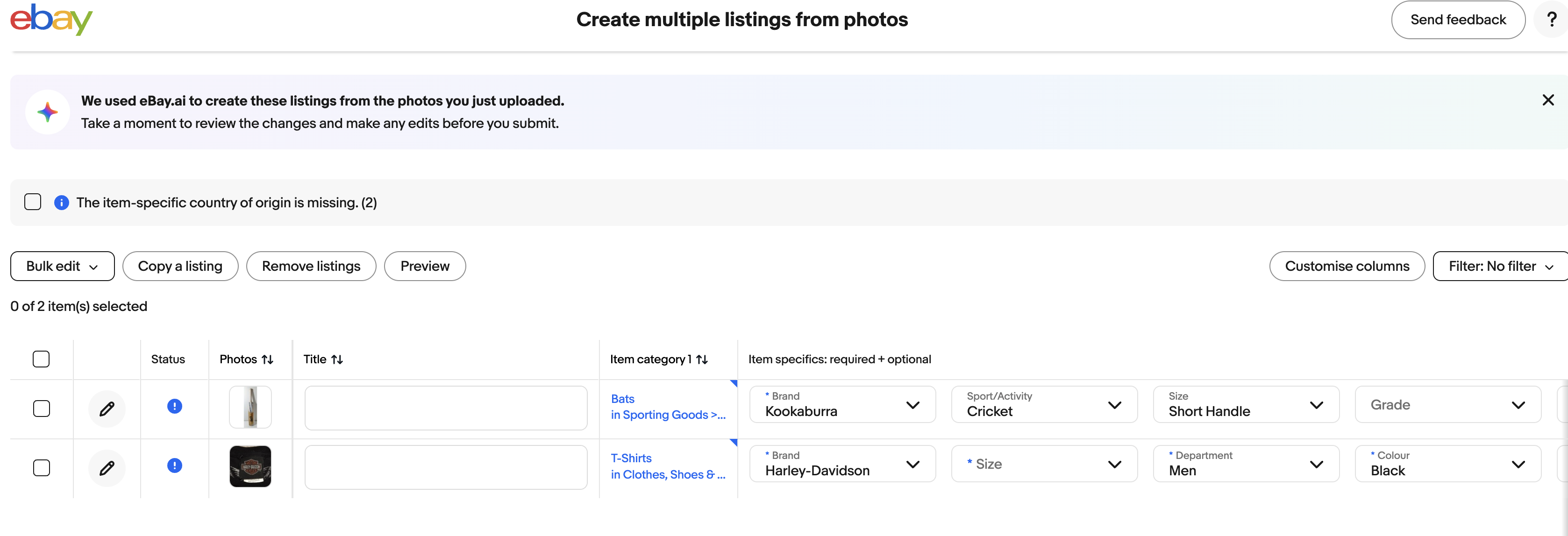 ebay magical ai listing tool 