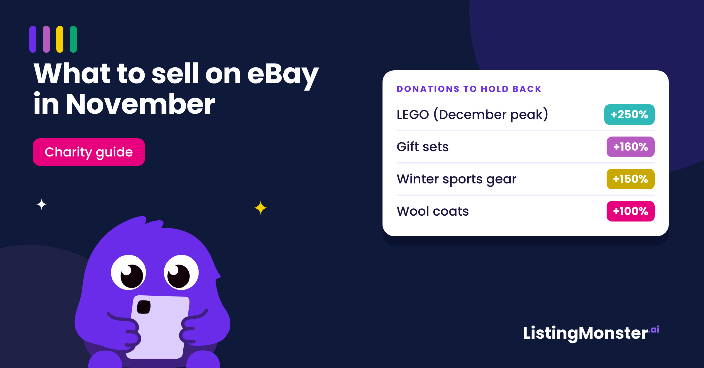 What to Sell on eBay in November: Charity Guide